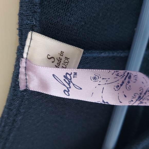 Anthropologie Alya Twisted Knot Front Blue L/S Sleeve Top Blouse Sz S - Picture 2 of 5